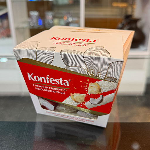 Конфеты Konfesta с нежным сливочно-кокосовым кремом